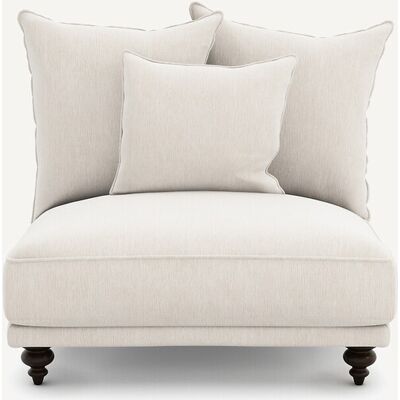 Am.Pm Πολυθρόνα Τύπου Chaise Longue Από Βελούδινο Chenille Μ105xπ96xυ93cm Λευκο 1 Θέση Am.Pm Πολυθρόνα Τύπου Chaise Longue Από Βελούδινο Chenille Μ105xπ96xυ93cm Λευκο 1 Θέση