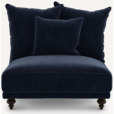 Am.Pm Πολυθρόνα Τύπου Chaise Longue Από Βελούδινο Chenille Μ105xπ96xυ93cm Μπλε 1 Θέση Am.Pm Πολυθρόνα Τύπου Chaise Longue Από Βελούδινο Chenille Μ105xπ96xυ93cm Μπλε 1 Θέση