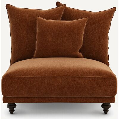 Am.Pm Πολυθρόνα Τύπου Chaise Longue Από Βελούδινο Chenille Μ105xπ96xυ93cm Καφε 1 Θέση Am.Pm Πολυθρόνα Τύπου Chaise Longue Από Βελούδινο Chenille Μ105xπ96xυ93cm Καφε 1 Θέση