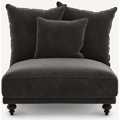 Am.Pm Πολυθρόνα Τύπου Chaise Longue Από Βελούδινο Chenille Μ105xπ96xυ93cm Γκρι 1 Θέση Am.Pm Πολυθρόνα Τύπου Chaise Longue Από Βελούδινο Chenille Μ105xπ96xυ93cm Γκρι 1 Θέση