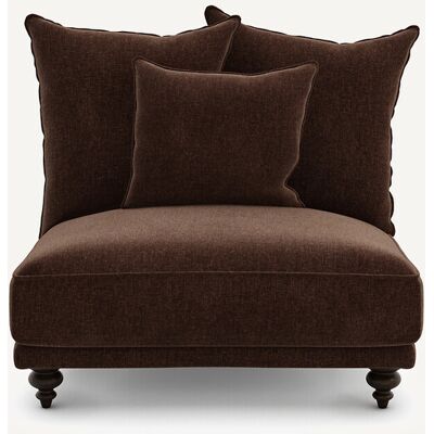 Am.Pm Πολυθρόνα Τύπου Chaise Longue Από Βελούδινο Chenille Μ105xπ96xυ93cm Καφε 1 Θέση Am.Pm Πολυθρόνα Τύπου Chaise Longue Από Βελούδινο Chenille Μ105xπ96xυ93cm Καφε 1 Θέση