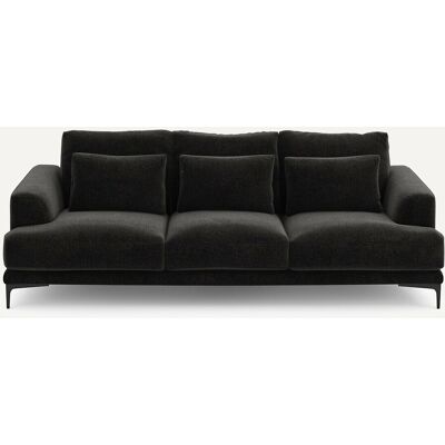 Am.Pm Καναπές 4 Θέσεων Από Βελούδινο Chenille Μ105xπ247xυ83cm Μαυρο 4 Θέσεις Am.Pm Καναπές 4 Θέσεων Από Βελούδινο Chenille Μ105xπ247xυ83cm Μαυρο 4 Θέσεις