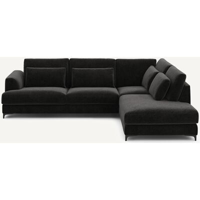 Am.Pm Γωνιακός Καναπές-Κρεβάτι Μ222xπ294xυ83cm Μαυρο Δεξιός Am.Pm Γωνιακός Καναπές-Κρεβάτι Μ222xπ294xυ83cm Μαυρο Δεξιός