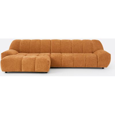 La Redoute Interieurs Γωνιακός Καναπές Αριστερός Μ163xπ315xυ79cm Καφε Αριστερός La Redoute Interieurs Γωνιακός Καναπές Αριστερός Μ163xπ315xυ79cm Καφε Αριστερός