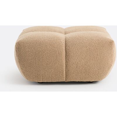 La Redoute Interieurs Πουφ Με Χοντρή Υφή Bouclette Μ83xπ83xυ42cm Καφε One Size La Redoute Interieurs Πουφ Με Χοντρή Υφή Bouclette Μ83xπ83xυ42cm Καφε One Size