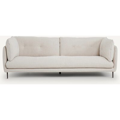 Am.Pm Καναπές Από Ψάθα Υφάσματος Μ106xπ221xυ80cm Λευκο 3 Θέσεις, 4 Θέσεις Am.Pm Καναπές Από Ψάθα Υφάσματος Μ106xπ221xυ80cm Λευκο 3 Θέσεις, 4 Θέσεις