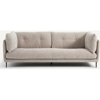 Am.Pm Καναπές Από Βελούδινο Chenille Μ106xπ221xυ80cm Γκρι 4 Θέσεις, 3 Θέσεις Am.Pm Καναπές Από Βελούδινο Chenille Μ106xπ221xυ80cm Γκρι 4 Θέσεις, 3 Θέσεις