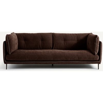Am.Pm Καναπές Από Βελούδινο Chenille Μ106xπ221xυ80cm Καφε 3 Θέσεις, 4 Θέσεις Am.Pm Καναπές Από Βελούδινο Chenille Μ106xπ221xυ80cm Καφε 3 Θέσεις, 4 Θέσεις