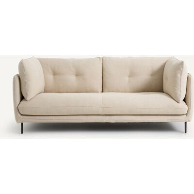 Am.Pm Καναπές Compact Μ106xπ201xυ80cm Μπεζ 3 Θέσεις Am.Pm Καναπές Compact Μ106xπ201xυ80cm Μπεζ 3 Θέσεις