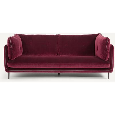 Am.Pm Compact Καναπές Από Βελούδο Μ106xπ201xυ80cm Κοκκινο 3 Θέσεις Am.Pm Compact Καναπές Από Βελούδο Μ106xπ201xυ80cm Κοκκινο 3 Θέσεις