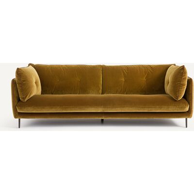 Am.Pm Καναπές Με Βελούδινο Ύφασμα Μ106xπ221xυ80cm Καφε 4 Θέσεις, 3 Θέσεις Am.Pm Καναπές Με Βελούδινο Ύφασμα Μ106xπ221xυ80cm Καφε 4 Θέσεις, 3 Θέσεις
