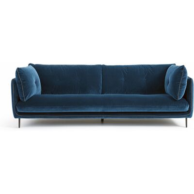 Am.Pm Καναπές Με Βελούδινο Ύφασμα Μ106xπ221xυ80cm Μπλε 4 Θέσεις, 3 Θέσεις Am.Pm Καναπές Με Βελούδινο Ύφασμα Μ106xπ221xυ80cm Μπλε 4 Θέσεις, 3 Θέσεις