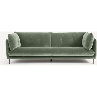 Am.Pm Καναπές Με Βελούδινο Ύφασμα Μ106xπ221xυ80cm Πρασινο 4 Θέσεις, 3 Θέσεις Am.Pm Καναπές Με Βελούδινο Ύφασμα Μ106xπ221xυ80cm Πρασινο 4 Θέσεις, 3 Θέσεις