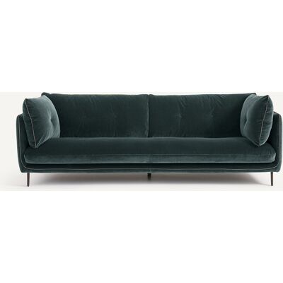 Am.Pm Καναπές Με Βελούδινο Ύφασμα Μ106xπ221xυ80cm Πρασινο 3 Θέσεις, 4 Θέσεις Am.Pm Καναπές Με Βελούδινο Ύφασμα Μ106xπ221xυ80cm Πρασινο 3 Θέσεις, 4 Θέσεις