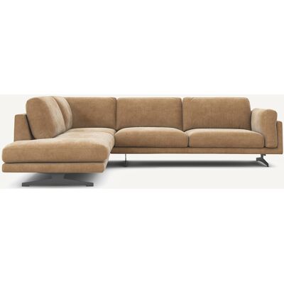 Am.Pm Γωνιακός Καναπές Από Βελούδο Stonewashed Μ234xπ289xυ82cm Μπεζ Αριστερός, Δεξιός Am.Pm Γωνιακός Καναπές Από Βελούδο Stonewashed Μ234xπ289xυ82cm Μπεζ Αριστερός, Δεξιός