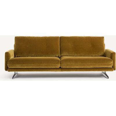 Am.Pm Καναπές Από Βελούδο Μ95xπ201xυ81cm Καφε 4 Θέσεις, 3 Θέσεις Am.Pm Καναπές Από Βελούδο Μ95xπ201xυ81cm Καφε 4 Θέσεις, 3 Θέσεις