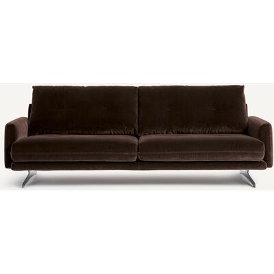 Am.Pm Καναπές Από Βελούδο Μ95xπ201xυ81cm Καφε 3 Θέσεις, 4 Θέσεις Am.Pm Καναπές Από Βελούδο Μ95xπ201xυ81cm Καφε 3 Θέσεις, 4 Θέσεις