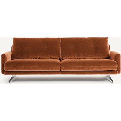 Am.Pm Καναπές Από Βελούδο Μ95xπ201xυ81cm Καφε 4 Θέσεις, 3 Θέσεις Am.Pm Καναπές Από Βελούδο Μ95xπ201xυ81cm Καφε 4 Θέσεις, 3 Θέσεις