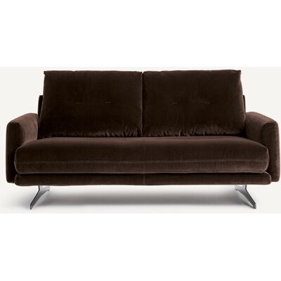 Am.Pm Διθέσιος Καναπές Βελούδινος Delicato Μ95xπ161xυ81cm Καφε 2 Θέσεις Am.Pm Διθέσιος Καναπές Βελούδινος Delicato Μ95xπ161xυ81cm Καφε 2 Θέσεις