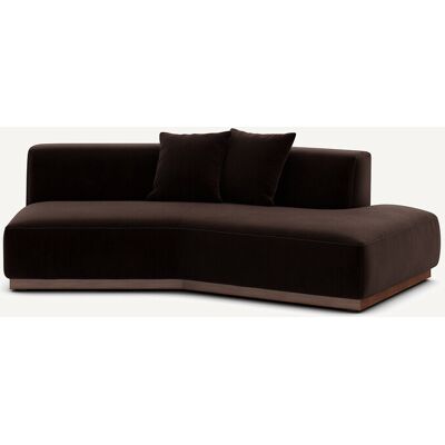 Am.Pm Γωνία Καναπέ Δεξιά Από Βελούδο Μ143xπ221xυ67cm Καφε Δεξιός Am.Pm Γωνία Καναπέ Δεξιά Από Βελούδο Μ143xπ221xυ67cm Καφε Δεξιός