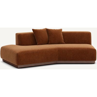 Am.Pm Γωνία Καναπέ Αριστερή Από Βελούδο Chenille Μ143xπ221xυ67cm Καφε Αριστερός Am.Pm Γωνία Καναπέ Αριστερή Από Βελούδο Chenille Μ143xπ221xυ67cm Καφε Αριστερός