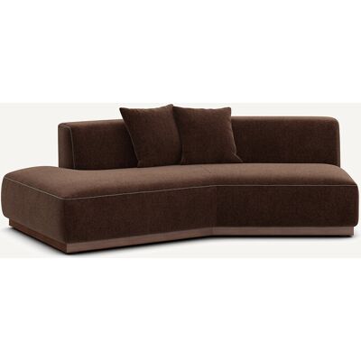 Am.Pm Γωνία Καναπέ Αριστερή Από Βελούδο Chenille Μ143xπ221xυ67cm Καφε Αριστερός Am.Pm Γωνία Καναπέ Αριστερή Από Βελούδο Chenille Μ143xπ221xυ67cm Καφε Αριστερός