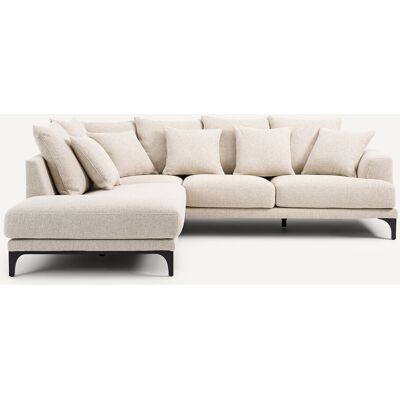 Am.Pm Γωνιακός Καναπές Από Ύφασμα Bouclette Μ222xπ258xυ84cm Μπεζ Αριστερός, Δεξιός Am.Pm Γωνιακός Καναπές Από Ύφασμα Bouclette Μ222xπ258xυ84cm Μπεζ Αριστερός, Δεξιός