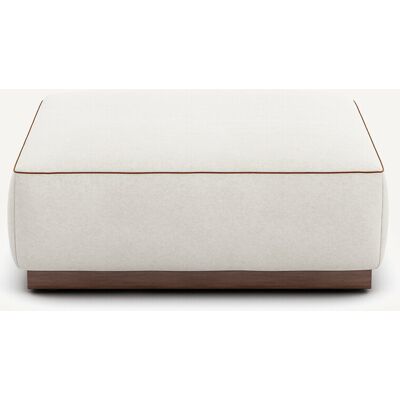 Am.Pm Υποπόδιο Από Λινό Βελούδο Jacopo Μ98xπ98xυ41cm Μπεζ One Size Am.Pm Υποπόδιο Από Λινό Βελούδο Jacopo Μ98xπ98xυ41cm Μπεζ One Size