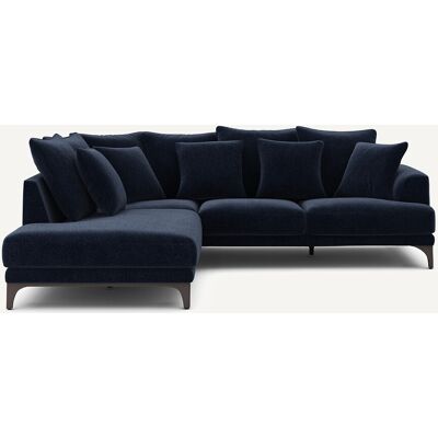 Am.Pm Γωνιακός Καναπές Από Βελούδινο Chenille Μ222xπ258xυ84cm Μπλε Αριστερός, Δεξιός Am.Pm Γωνιακός Καναπές Από Βελούδινο Chenille Μ222xπ258xυ84cm Μπλε Αριστερός, Δεξιός