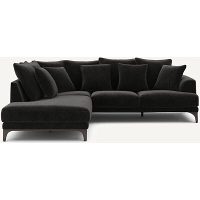 Am.Pm Γωνιακός Καναπές Από Βελούδινο Chenille Μ222xπ258xυ84cm Μαυρο Δεξιός, Αριστερός Am.Pm Γωνιακός Καναπές Από Βελούδινο Chenille Μ222xπ258xυ84cm Μαυρο Δεξιός, Αριστερός