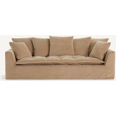 Am.Pm Καναπές Από Βελούδο Stonewashed Μ111xπ213xυ88cm Μπεζ 4 Θέσεις, 3 Θέσεις Am.Pm Καναπές Από Βελούδο Stonewashed Μ111xπ213xυ88cm Μπεζ 4 Θέσεις, 3 Θέσεις