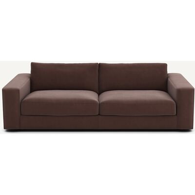 Am.Pm Καναπές Από Λινό Βελούδο Μ105xπ217xυ78cm Καφε 3 Θέσεις, 4 Θέσεις Am.Pm Καναπές Από Λινό Βελούδο Μ105xπ217xυ78cm Καφε 3 Θέσεις, 4 Θέσεις