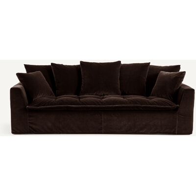 Am.Pm Καναπές Από Βελούδο Μ111xπ213xυ88cm Καφε 3 Θέσεις, 4 Θέσεις Am.Pm Καναπές Από Βελούδο Μ111xπ213xυ88cm Καφε 3 Θέσεις, 4 Θέσεις