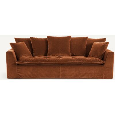 Am.Pm Καναπές Από Βελούδο Μ111xπ213xυ88cm Καφε 4 Θέσεις, 3 Θέσεις Am.Pm Καναπές Από Βελούδο Μ111xπ213xυ88cm Καφε 4 Θέσεις, 3 Θέσεις