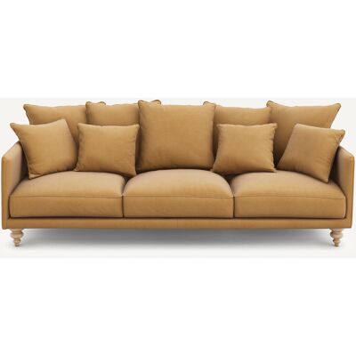 Am.Pm Καναπές Από Λινό Βέλουδο Μ105xπ198xυ93cm Καφε 3 Θέσεις, 4 Θέσεις, 5 Θέσεις Am.Pm Καναπές Από Λινό Βέλουδο Μ105xπ198xυ93cm Καφε 3 Θέσεις, 4 Θέσεις, 5 Θέσεις