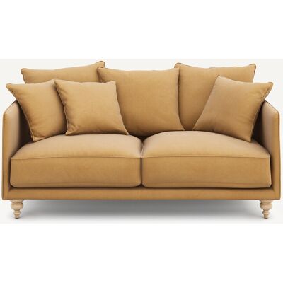 Am.Pm Καναπές 3 Θέσεων Compact Από Λινό Βελούδο Μ105xπ178xυ93cm Καφε 3 Θέσεις Am.Pm Καναπές 3 Θέσεων Compact Από Λινό Βελούδο Μ105xπ178xυ93cm Καφε 3 Θέσεις