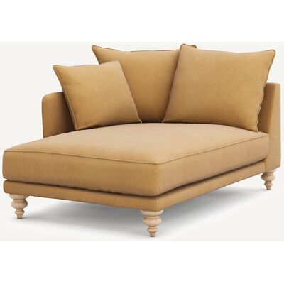 Am.Pm Ανάκλιντρο Από Λινό Βελούδο Μ150xπ105xυ93cm Καφε Δεξιός, Αριστερός Am.Pm Ανάκλιντρο Από Λινό Βελούδο Μ150xπ105xυ93cm Καφε Δεξιός, Αριστερός