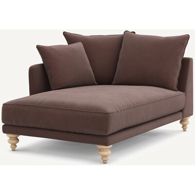 Am.Pm Ανάκλιντρο Από Λινό Βελούδο Μ150xπ105xυ93cm Καφε Δεξιός, Αριστερός Am.Pm Ανάκλιντρο Από Λινό Βελούδο Μ150xπ105xυ93cm Καφε Δεξιός, Αριστερός