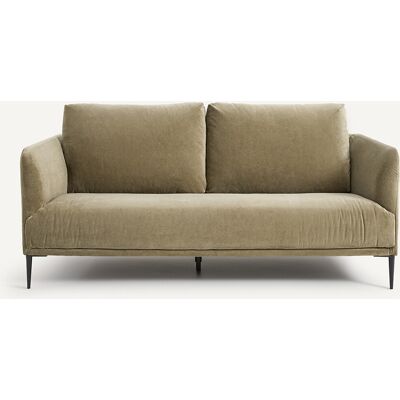 Am.Pm Καναπές Compact Από Λινό Βελούδο Μ103xπ179xυ82cm Πρασινο 3 Θέσεις Am.Pm Καναπές Compact Από Λινό Βελούδο Μ103xπ179xυ82cm Πρασινο 3 Θέσεις