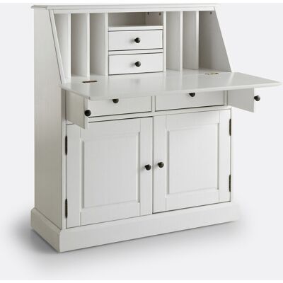 La Redoute Interieurs Γραφείο Από Μασίφ Πεύκο Betta Μ40xπ93xυ110cm Λευκο One Size La Redoute Interieurs Γραφείο Από Μασίφ Πεύκο Betta Μ40xπ93xυ110cm Λευκο One Size