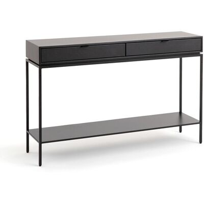 Am.Pm Κονσόλα Από Μέταλλο Και Δέρμα Μ32xπ120xυ77cm Μαυρο One Size Am.Pm Κονσόλα Από Μέταλλο Και Δέρμα Μ32xπ120xυ77cm Μαυρο One Size