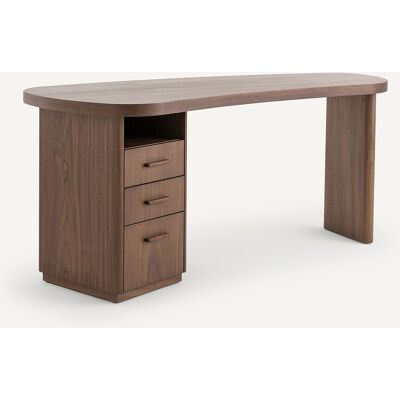 Am.Pm Γραφείο Από Ξύλο Καρυδιάς Π173xυ75cm Καφε One Size Am.Pm Γραφείο Από Ξύλο Καρυδιάς Π173xυ75cm Καφε One Size