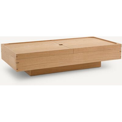 Am.Pm Χαμηλό Τραπεζάκι Από Ξύλο Δρυ Μ70xπ140xυ32cm Καφε One Size Am.Pm Χαμηλό Τραπεζάκι Από Ξύλο Δρυ Μ70xπ140xυ32cm Καφε One Size