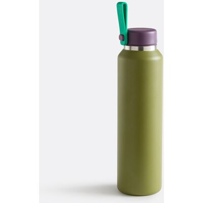 La Redoute Interieurs Μπουκάλι Θερμός 500ml Από Μεταλλικό Ατσάλι Πρασινο One Size La Redoute Interieurs Μπουκάλι Θερμός 500ml Από Μεταλλικό Ατσάλι Πρασινο One Size