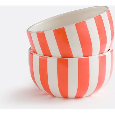 La Redoute Interieurs Σετ 2 Κεραμικών Μπολ Darcy Υ8cm Πορτοκαλι One Size La Redoute Interieurs Σετ 2 Κεραμικών Μπολ Darcy Υ8cm Πορτοκαλι One Size