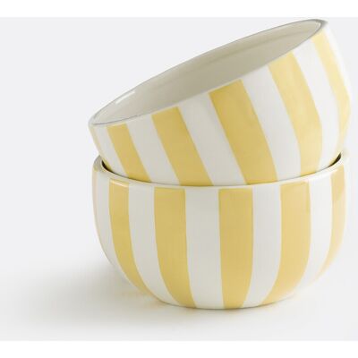 La Redoute Interieurs Σετ 2 Κεραμικών Μπολ Darcy Υ8cm Κιτρινο One Size La Redoute Interieurs Σετ 2 Κεραμικών Μπολ Darcy Υ8cm Κιτρινο One Size
