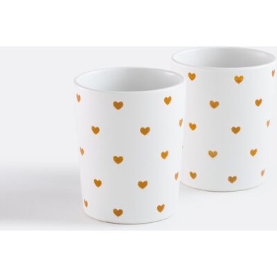 La Redoute Interieurs Σετ 2 Φλιτζάνια Με Σχέδιο Καρδιές Καφε One Size La Redoute Interieurs Σετ 2 Φλιτζάνια Με Σχέδιο Καρδιές Καφε One Size