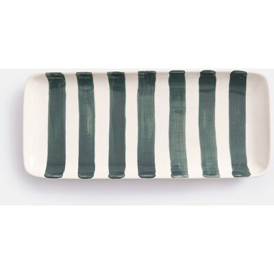 La Redoute Interieurs Κεραμικό Πιάτο Με Ρίγες Π31cm Πρασινο One Size La Redoute Interieurs Κεραμικό Πιάτο Με Ρίγες Π31cm Πρασινο One Size