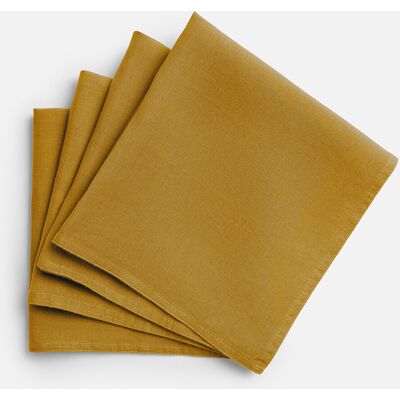 La Redoute Interieurs Πετσέτες Τραπεζιού (Σετ Των 4) Victorine 45x45 Cm Κιτρινο 45x45 Cm La Redoute Interieurs Πετσέτες Τραπεζιού (Σετ Των 4) Victorine 45x45 Cm Κιτρινο 45x45 Cm
