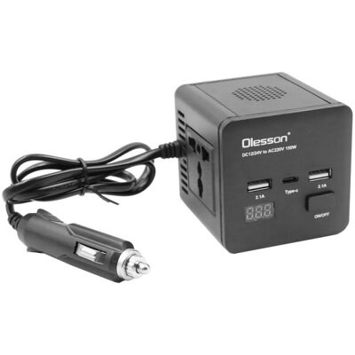 OEM Inverter Αυτοκινήτου 150W για Μετατροπή 12/24V DC σε 220V AC με 2xUSB Olesson 1663 Μαύρο OEM Inverter Αυτοκινήτου 150W για Μετατροπή 12/24V DC σε 220V AC με 2xUSB Olesson 1663 Μαύρο